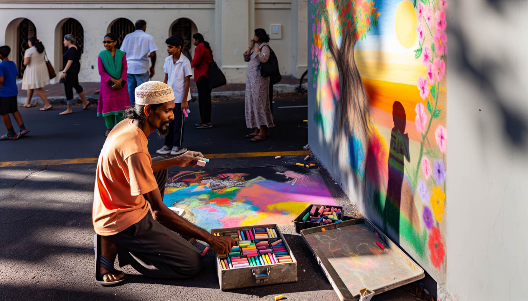 Vibrant Vibes - Chalk Murals for Your Brand